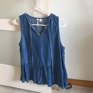 NWT Denim Tank